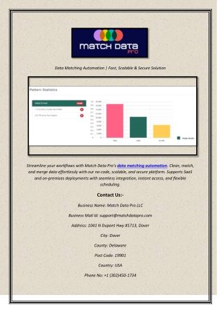 Data Matching Automation  Fast, Scalable & Secure Solution
