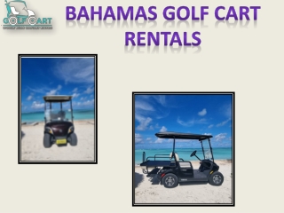 Bahamas golf cart rentals