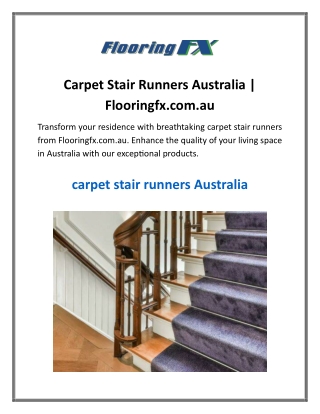 Carpet Stair Runners Australia