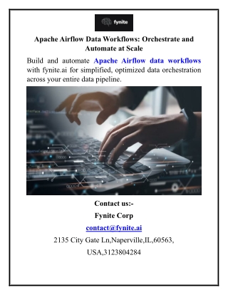 Apache Airflow Data Workflows Orchestrate and Automate at Scale
