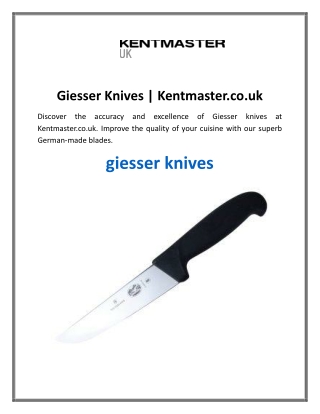 Giesser Knives