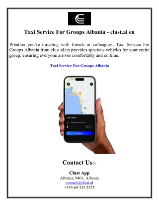 Taxi Service For Groups Albania - clust.al en