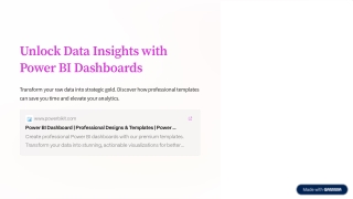 Build Powerful Insights with Power BI Dashboard Design