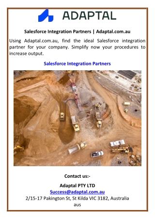 Salesforce Integration Partners  Adaptal.com.au