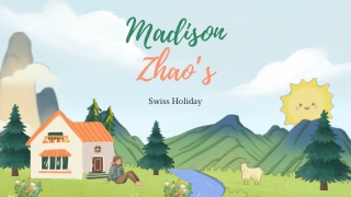 Madison Zhao’s Swiss Holiday Blends Elegance and Calm