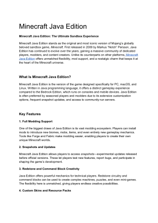 download minecraft java edition