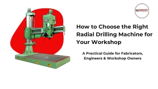 How to Choose the Right Radial Drilling Machine for Your Workshop