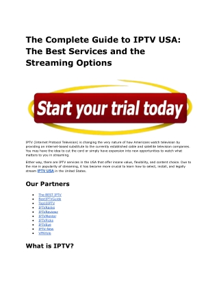 Which is the best legal IPTV?