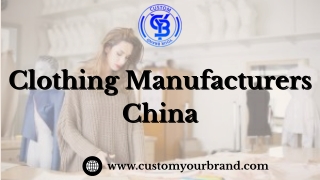Clothing Manufacturers China
