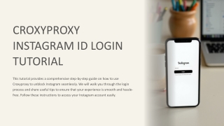 Croxyproxy Instagram ID Login