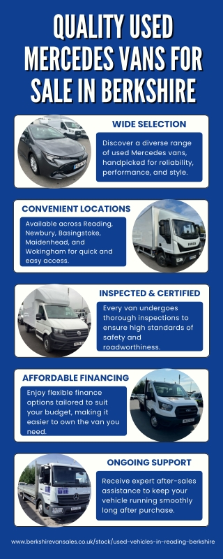 Mercedes vans Reading, Newbury, Basingstoke, Maidenhead and Wokingham Used Vehicles