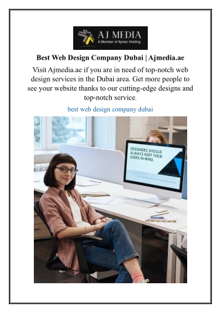 Best Web Design Company Dubai | Ajmedia.ae