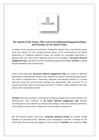 Lab-Grown Diamond Earrings | VERTELIER