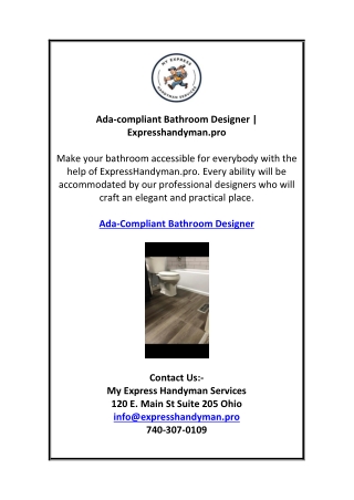 Ada-compliant Bathroom Designer | Expresshandyman.pro
