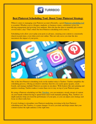 Best Pinterest Scheduling Tool Boost Your Pinterest Strategy