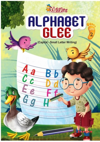 Alphabet Glee - English Capital Small Letter Hand Writing Book for LKG by Elegant Publishers