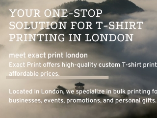 Exact Print’s T Shirt Printing Unleashes Epic Custom Designs for Unstoppable Style Legends