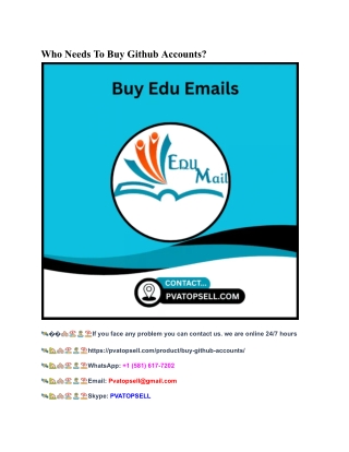 Benefits Of Using Aged Or Verified Github Accounts