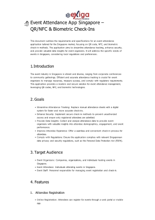 Event Attendance App Singapore – QR_NFC & Biometric Check-Ins