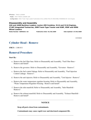 Caterpillar Cat 953C TRACK LOADER (Prefix 2ZN) Service Repair Manual Instant Download