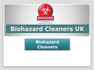 Emergency Cleaning Services in UK
