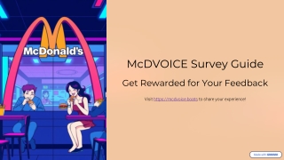 McDVOICE Survey Guide – How to Get Free Food by Sharing Your Feedback at mcdvoic