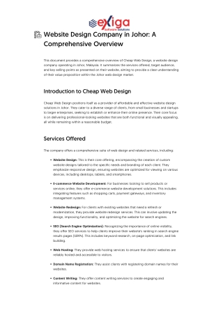 Website Design Company in Johor_ A Comprehensive Overview