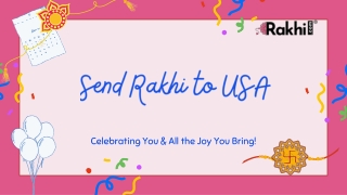 Send rakhi to USA