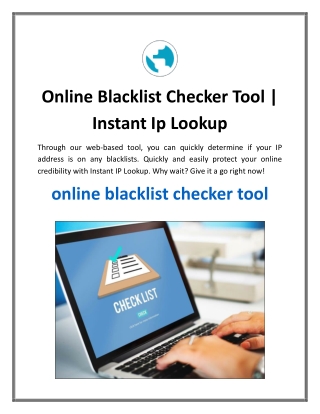 Online Blacklist Checker Tool