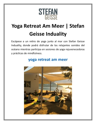 Yoga Retreat Am Meer