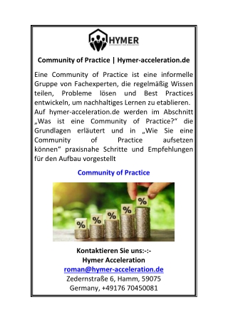 Community of Practice Hymer-acceleration.de