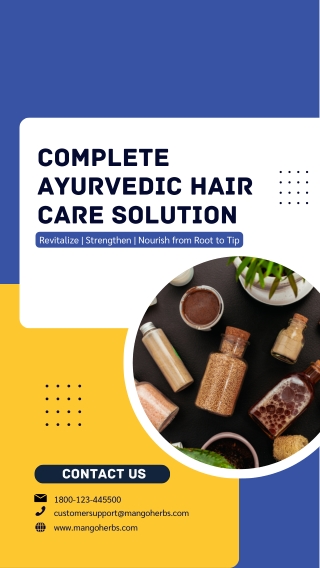 Complete Ayurvedic Hair Care Solution  Mango Herbs