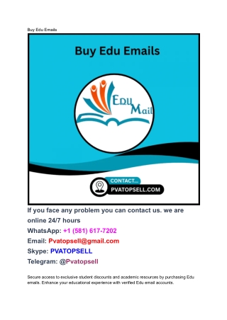 Buy Edu Emails------