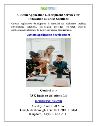 Custom Application Development Services for Innovative Business Solutions(1)