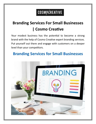 Branding Services For Small Businesses