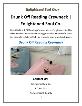 Drunk Off Reading Crewneck