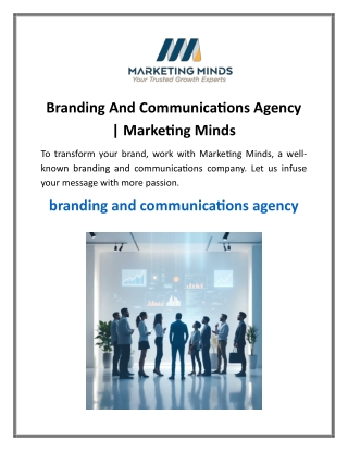 Branding And Communications Agency