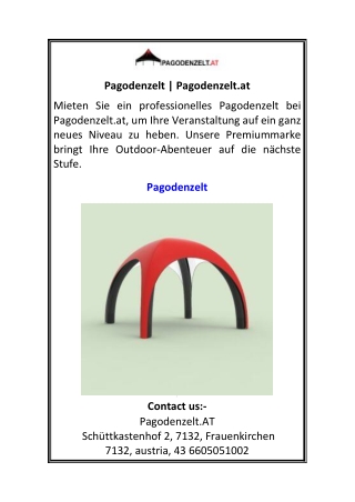 Pagodenzelt Pagodenzelt.at