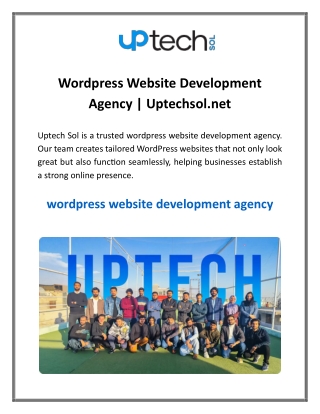 Wordpress Website Development Agency