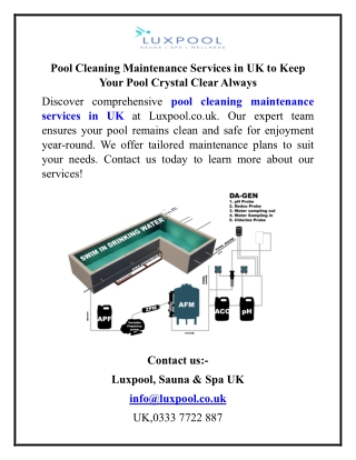 Pool Cleaning Maintenance Services in UK to Keep Your Pool Crystal Clear Always