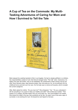 A Cup of Tea on the Commode: My Multi-Tasking Adventures of Caring for Mom and H