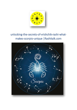 unlocking-the-secrets-of-vrishchik-rashi-what-makes-scorpio-unique |Rashitalk.co