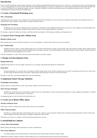 11 Garage Remodeling Ideas to Maximize Your Space