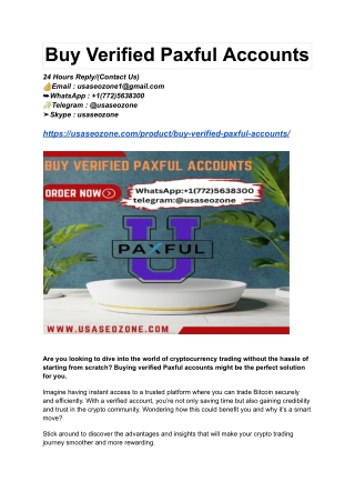 Buy Verified Paxful Accounts