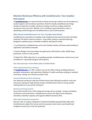 Efficient Racking and Storage Solutions with Pallet Jacks & Rack Systems