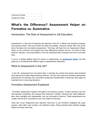 What’s the Difference_ Assessment Helper on Formative vs. Summative