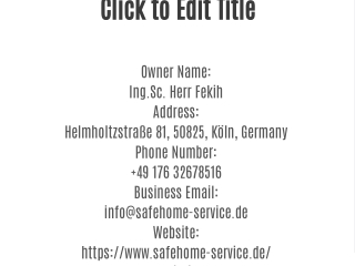 SafeHome Schädlingsbekämpfung