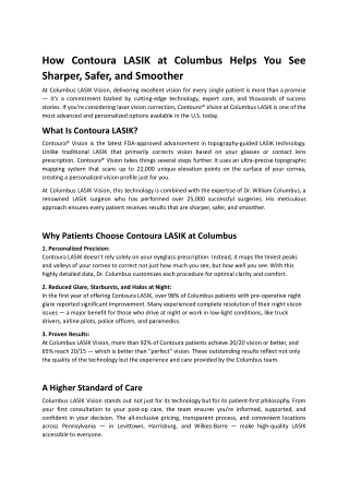 How Contoura LASIK at Columbus Helps You See Sharper, Safer, and Smoother.docx (1)