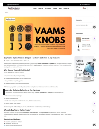 Buy Vaams Stylish Knobs in Zirakpur  Exclusive Collection at Jag Hardware