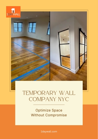 Temporary Wall Company in New York City